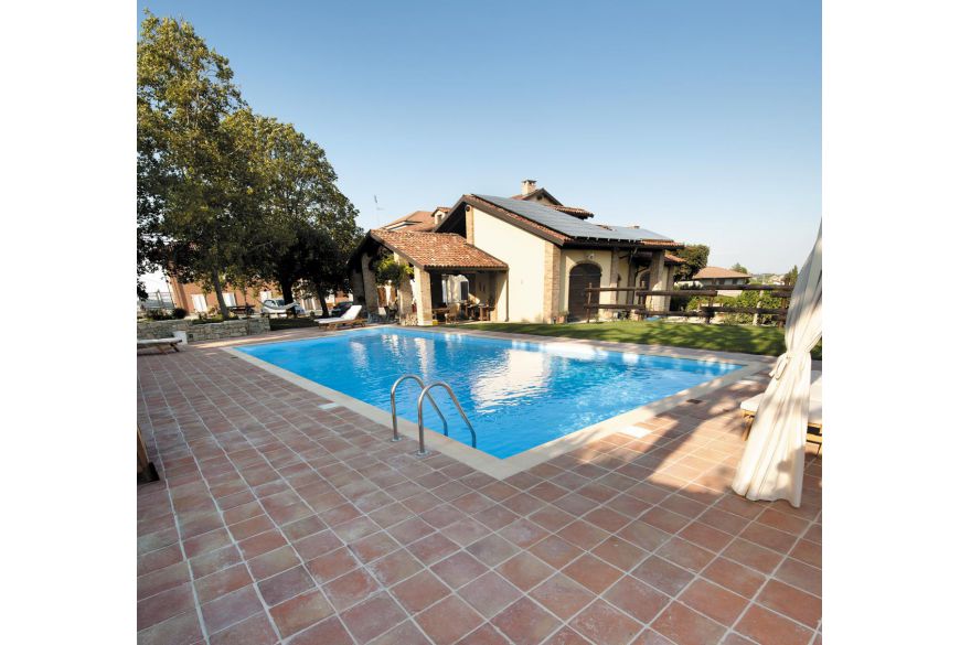 25x25 cm quadratische Terracotta-Fliese