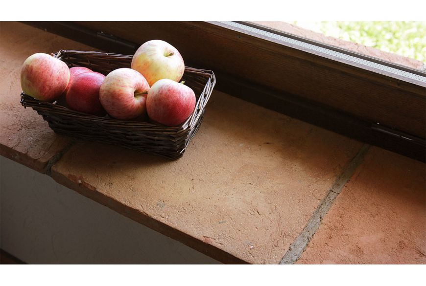 30x30 cm quadratische Terracotta-Fliese